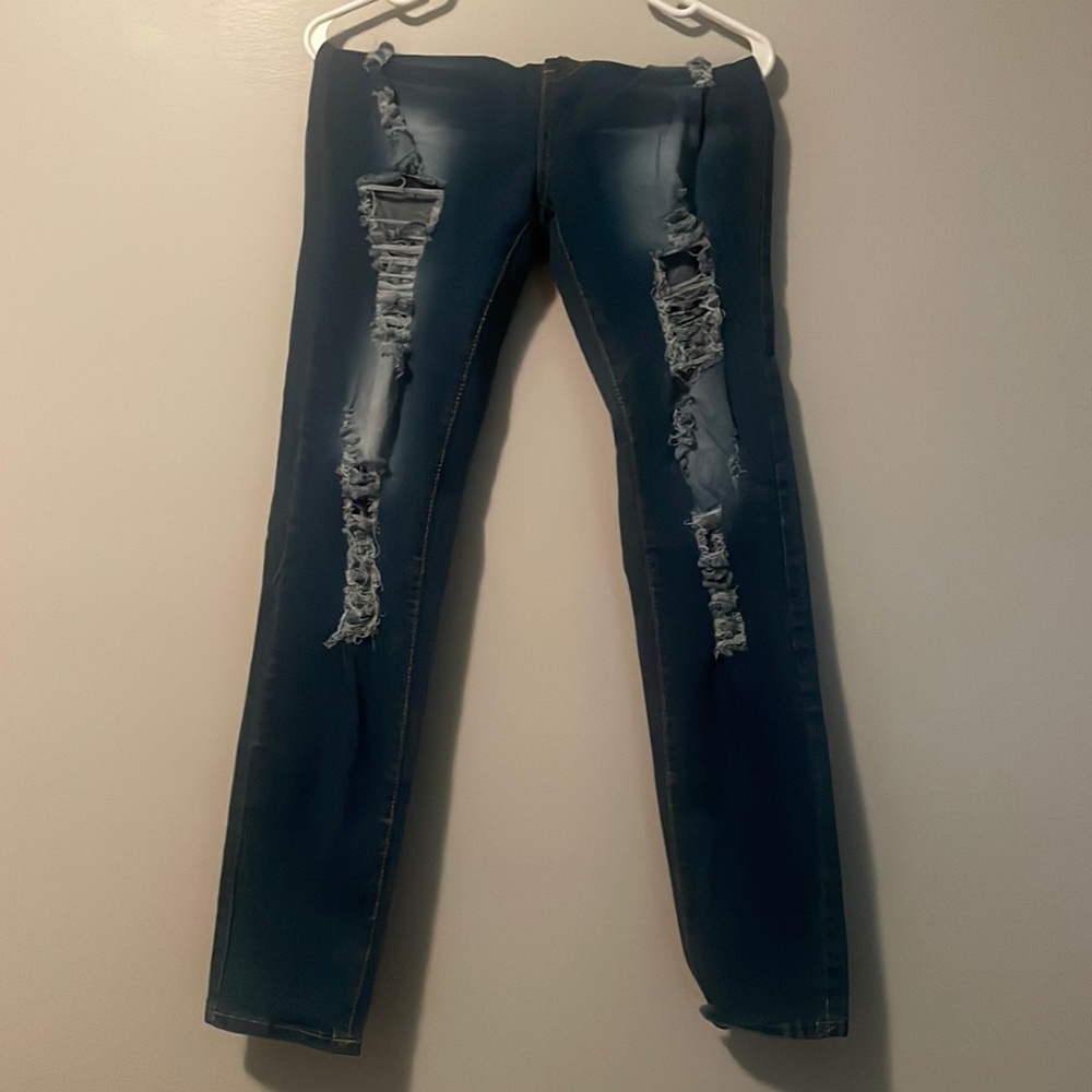 High waisted button up jeans never worn